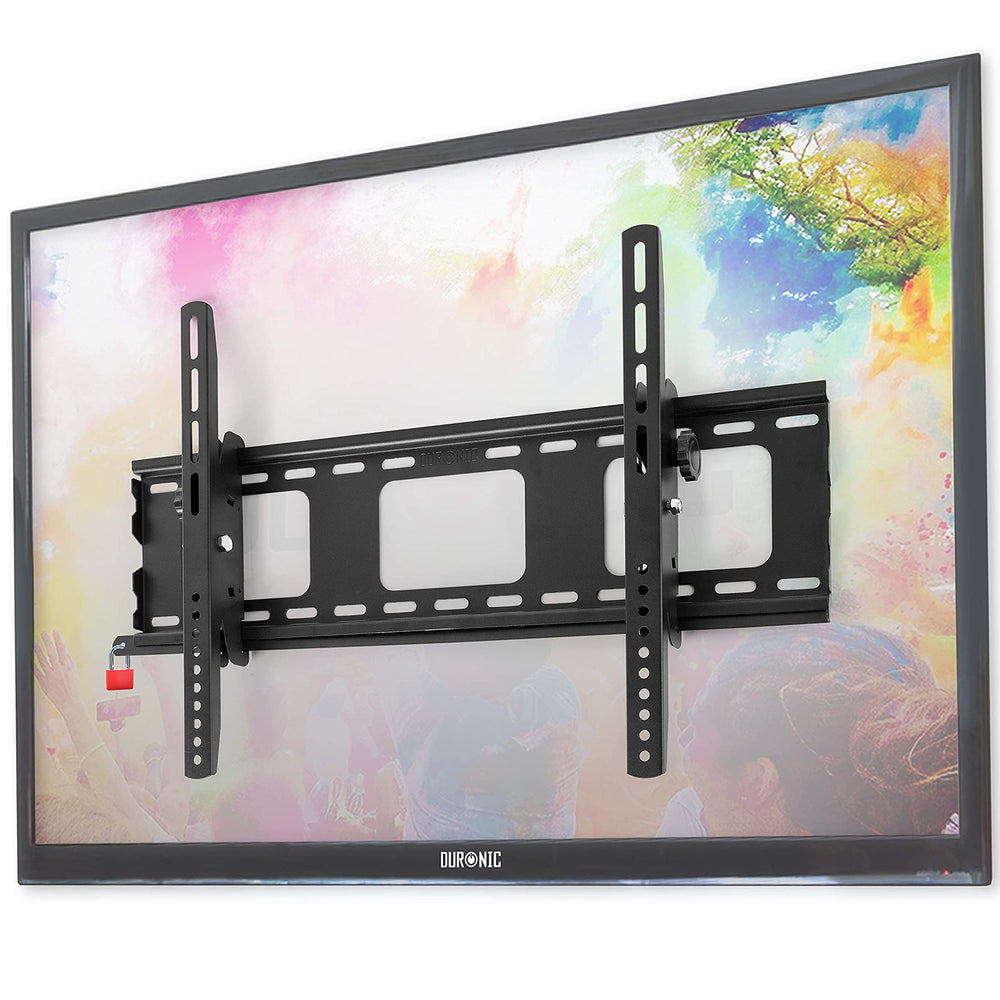 Duronic TVB103M Support mural universel inclinable pour écran de télévision avec barre de sécurité  33 à 65 pouces / 83 à 165 cm
