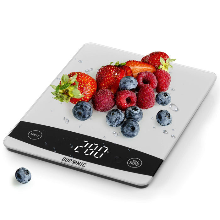 Duronic KS1009 Balance de cuisine | Capacité de 10 kg | Large affichage digital | Fonction d’ajout de poids | Précision à 1 g