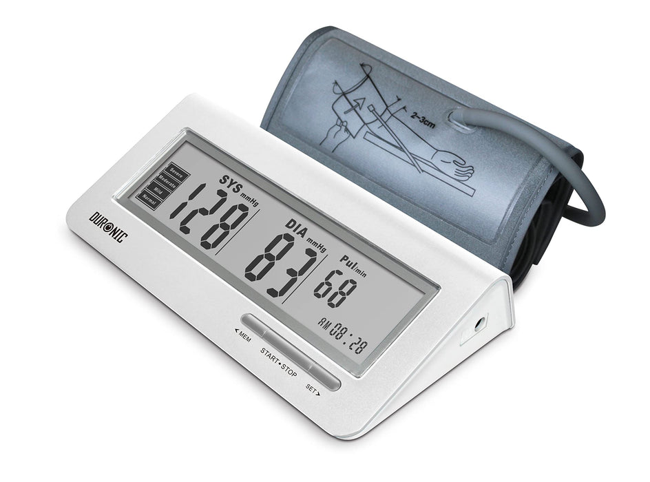 Duronic BPM400 Tensiomètre électronique pour bras avec brassard ajustable 22-42 cm - Mesure automatique de la tension artérielle - Certifié Médicalement - Large écran LCD