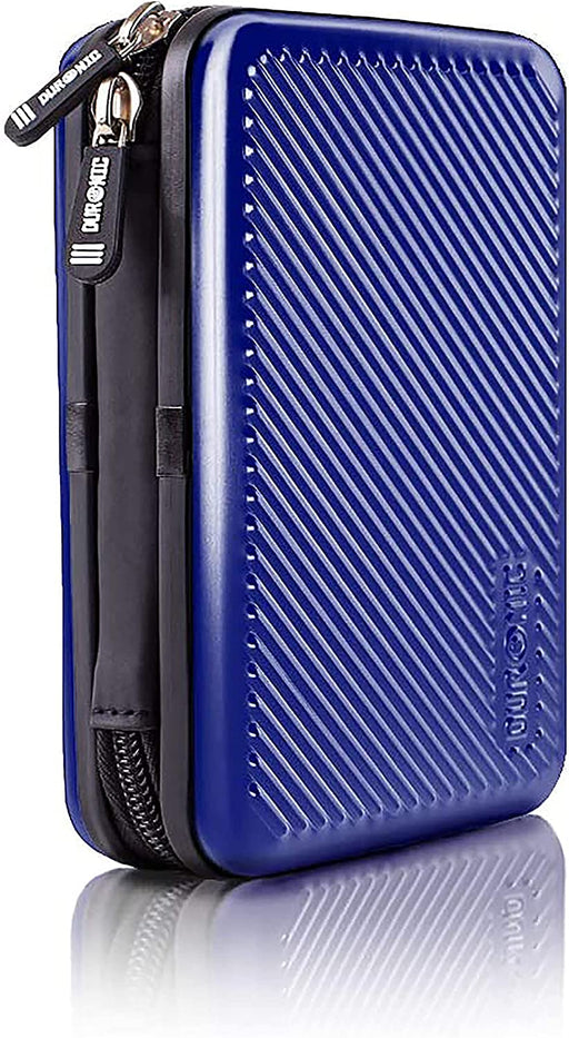Duronic HDC3 BE Etui de protection rigide pour Disque Dur GPS Batterie portable Liseuse Housse pour disques durs externes Antichoc Léger et compact 11 x 16 cm