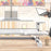 Duronic DM05D1 WE Poste de Travail Assis Debout Manuel pour Ecran Clavier Souris – Blanc – Hauteur Ajustable de 16 à 41 cm – Plateforme de 92 x 56 cm – Acier – Espace de Travail Ergonomique