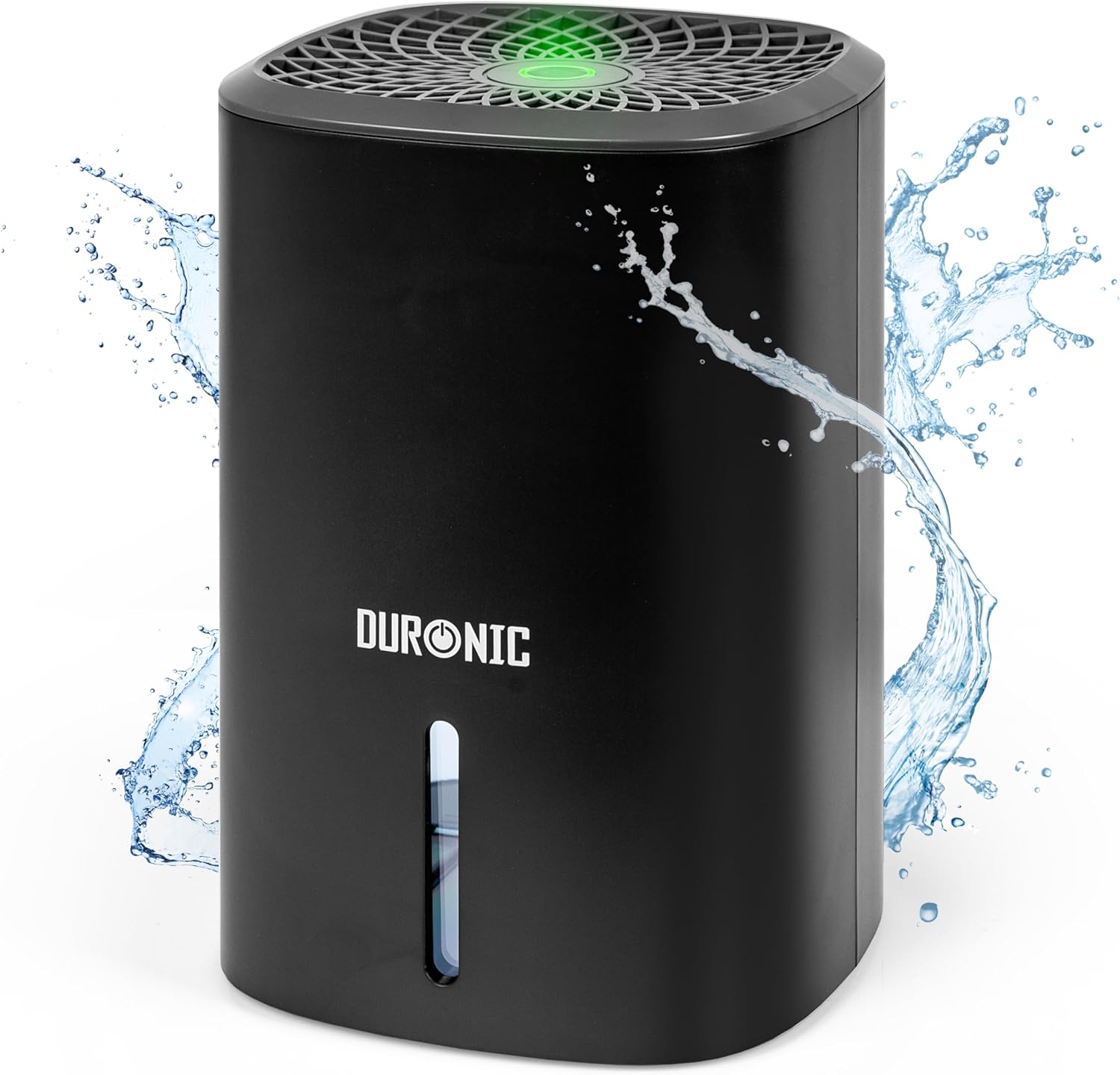 Duronic DH06 BK Déshumidificateur de 23W | Jusqu'à 240ml d'eau par jour | Réservoir d'eau de 0,8 litre | Compact et silencieux | Idéal pour petits espaces