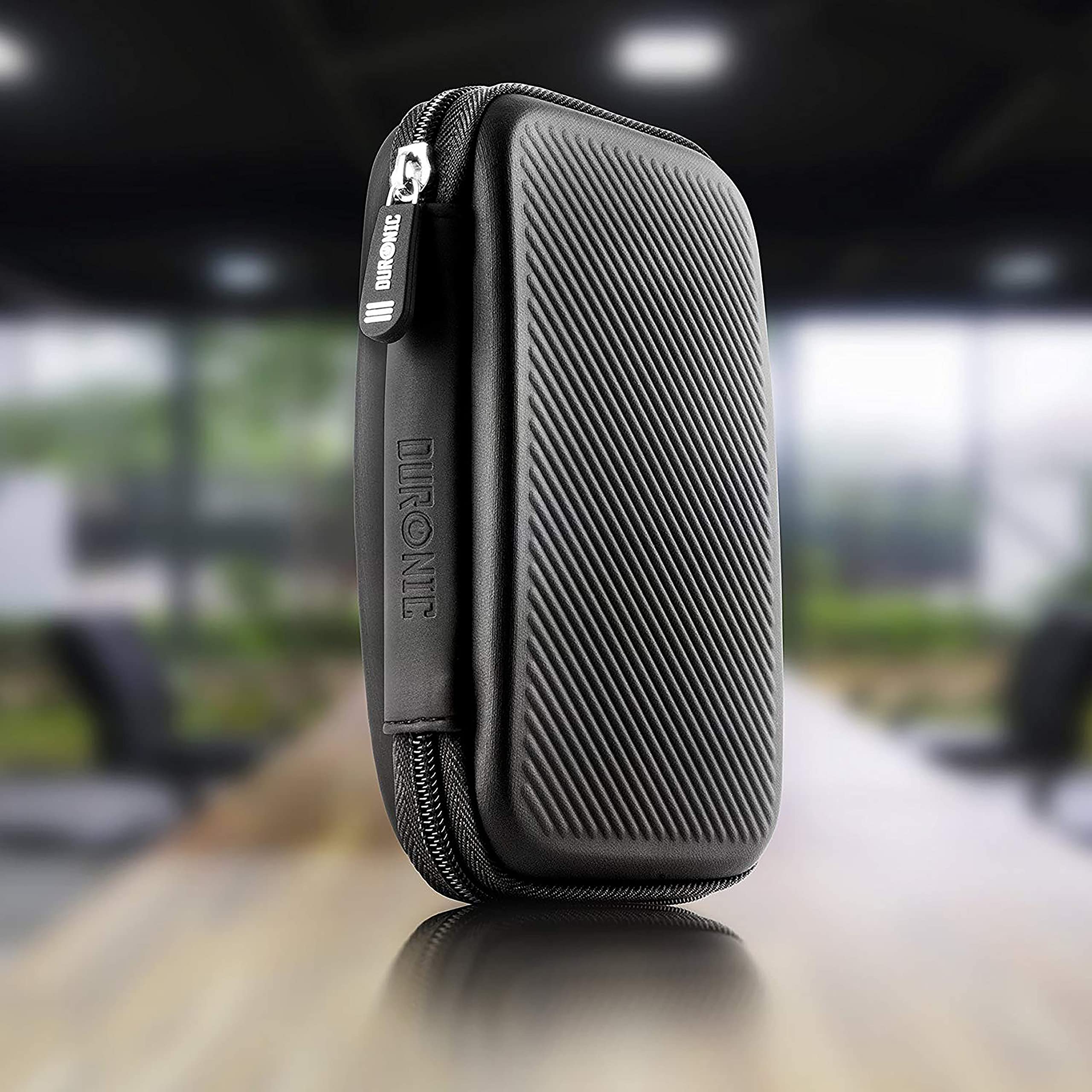 Duronic HDC2 BK étui de protection semi rigide pour disque dur, GPS, batterie portable, liseuse | housse pour disques durs externes | noir | EVA antichoc | Léger et compact | 11 x 15 cm