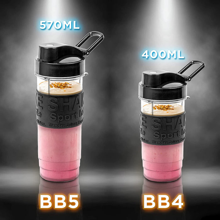 Duronic BB4 Bouteille de 400 ml | Compatible avec les blenders BL510 et BL520 de Duronic