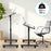 Duronic WPS27 Table de travail mobile assis-debout | Podium à roulettes | Grande surface pour PC ou vidéo projecteur | Hauteur ajustable 67,5 – 100 cm | Capacité 10 kg | Idéal pour les présentations