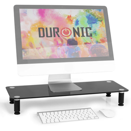 Duronic DM052-4 Réhausseur d'écran / Support en verre pour écran d'ordinateur ou ordinateur portable ou écran TV (70 x 24 cm)