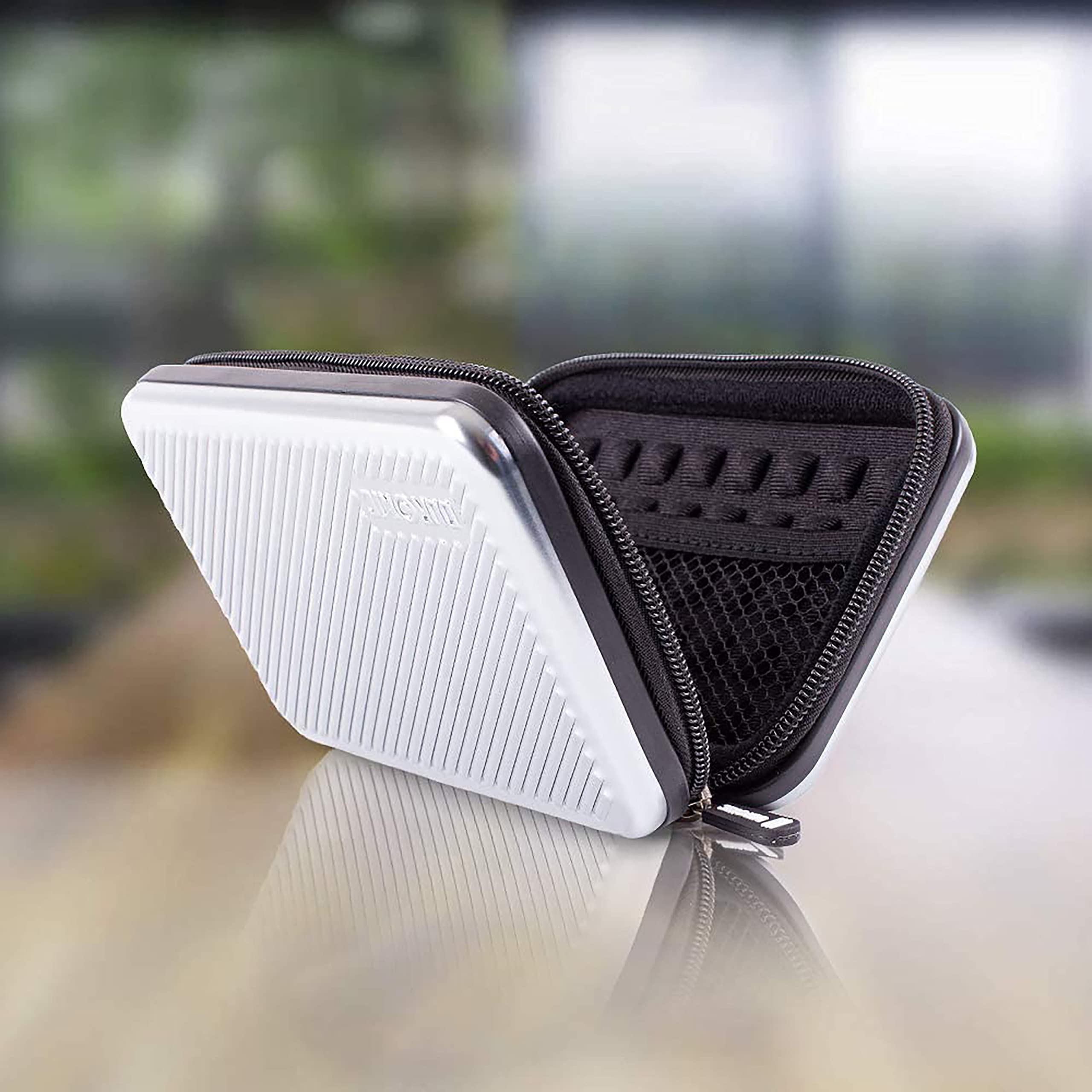 Duronic HDC3 SR étui de protection rigide pour disque dur, GPS, batterie portable, liseuse | housse pour disques durs externes | Argenté | Aluminium antichoc | Léger et compact | 11 x 16 cm