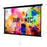 Duronic MPS100 /169 Ecran de Projection à déroulement Manuel 100 Pouces 16:9/221 x 125 cm - Fixation Mur ou Plafond - 4K Full HD 3D