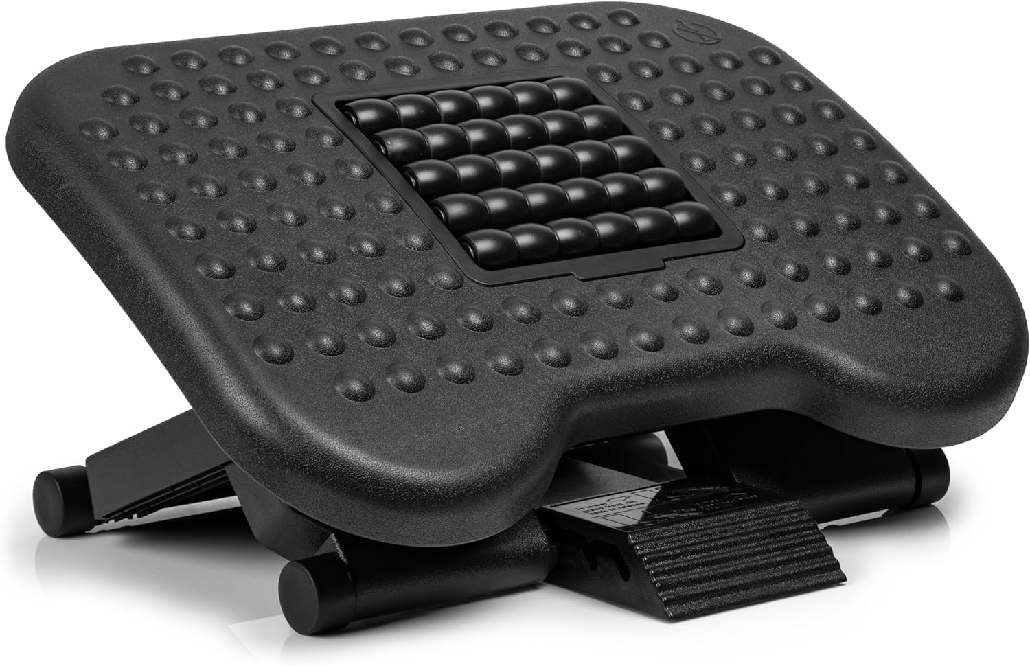 Duronic FT03 Repose-pieds ergonomique | 3 niveaux de hauteur ajustable | Rouleaux de massage | Soulage le Stress les Douleurs aux Pieds et réduit la Fatigue | Sous le bureau au travail à la maison