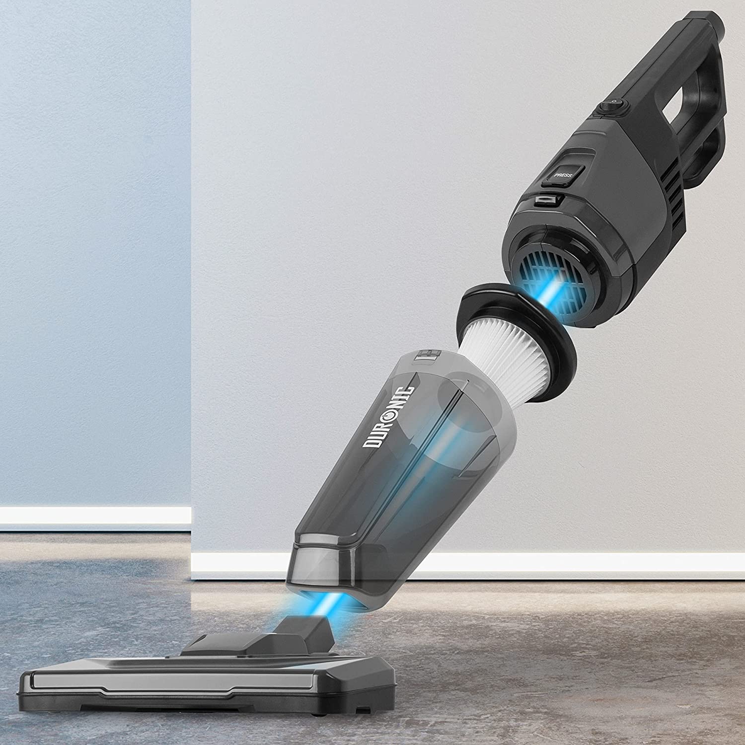 Duronic VC9F3 Filtre HEPA pour Aspirateur Balai VC9 Compatible uniquement avec l'aspirateur VC9 de Duronic Lavable et réutilisable