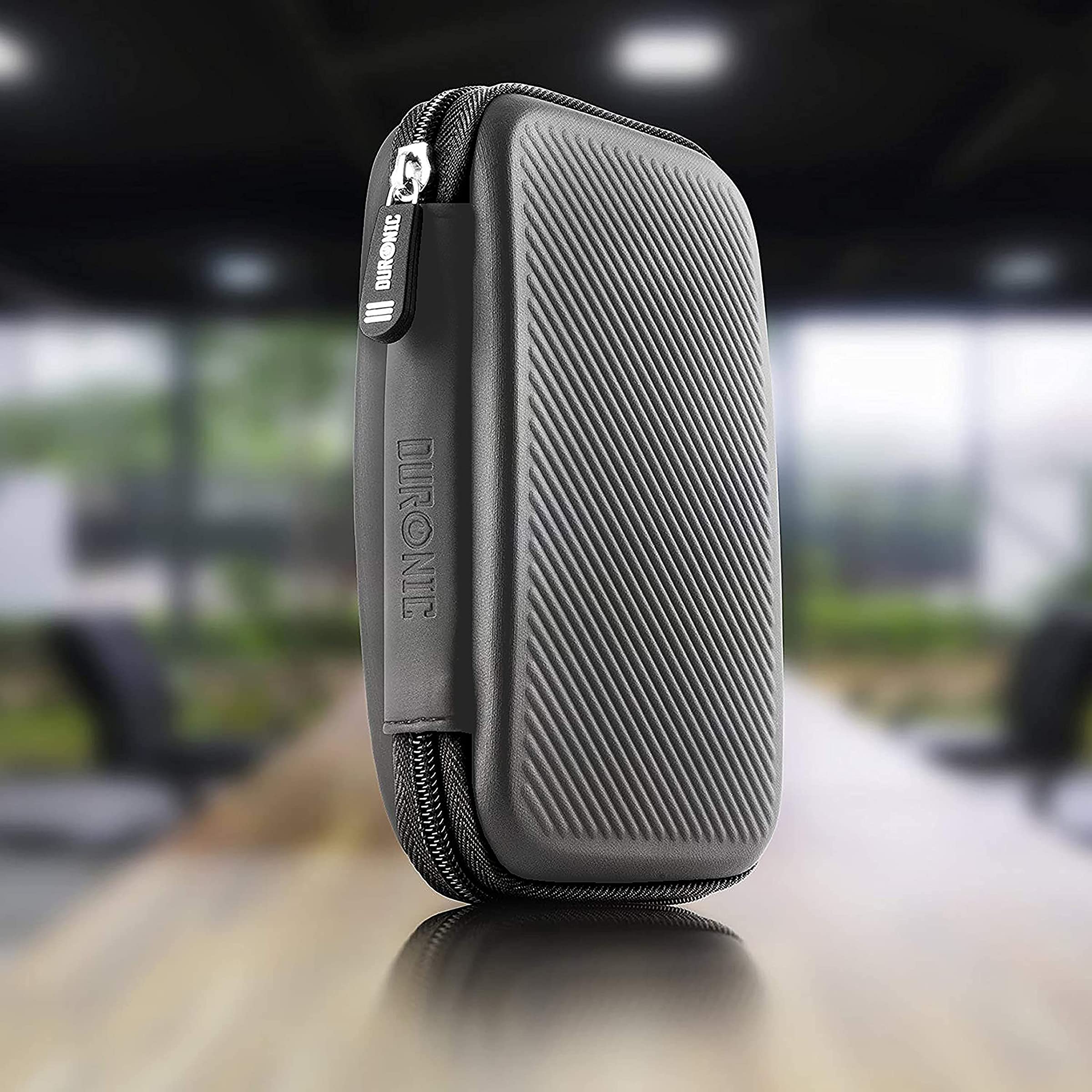 Duronic HDC2 GY étui de Protection Semi Rigide pour Disque Dur, GPS, Batterie Portable, liseuse | Housse pour disques durs externes | Gris | EVA Antichoc | Léger et Compact | 11 x 15 cm