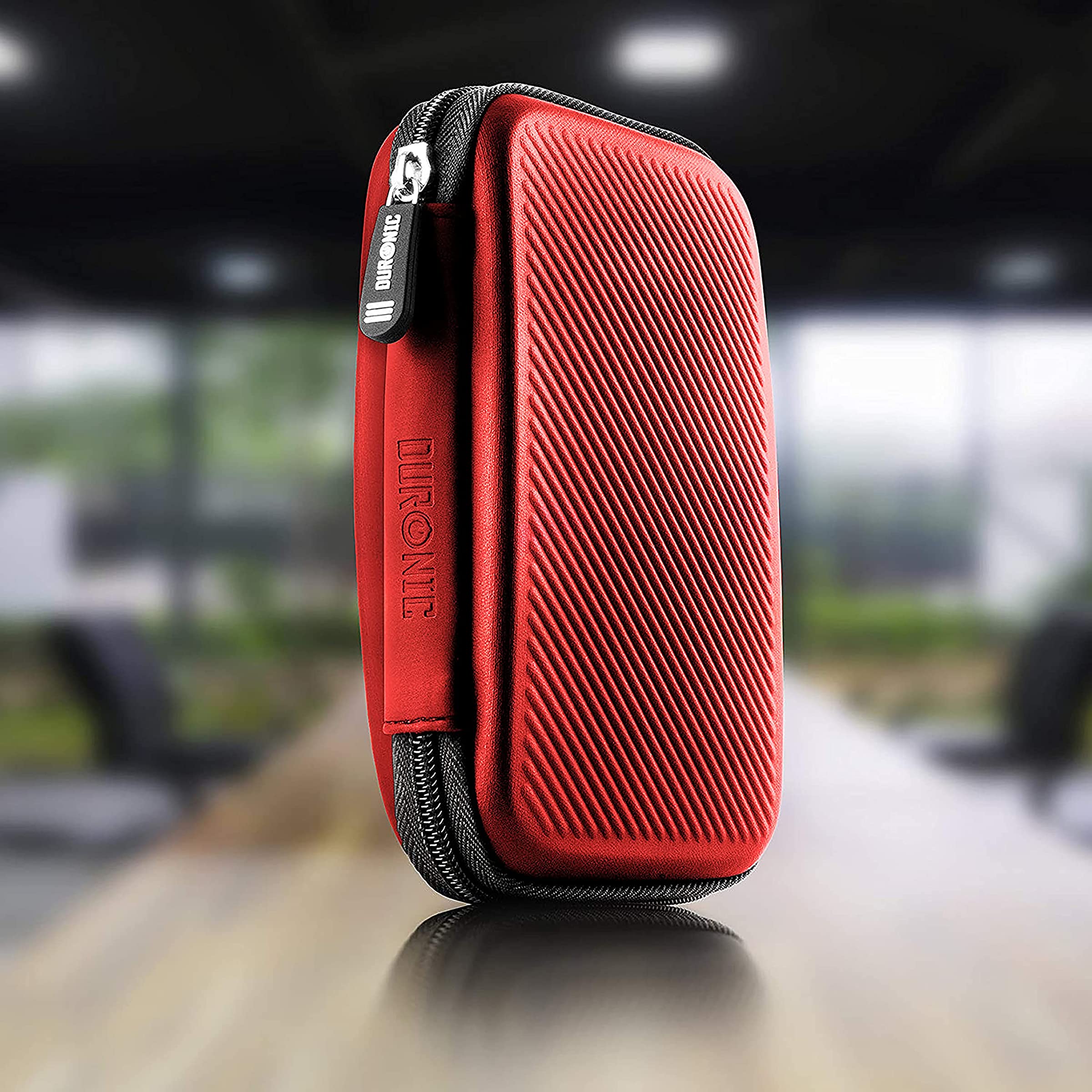 Duronic HDC2 RD étui de Protection Semi Rigide pour Disque Dur, GPS, Batterie Portable, liseuse | Housse pour disques durs externes | Rouge | EVA Antichoc | Léger et Compact | 11 x 15 cm