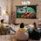 Duronic BPS100 16/9 Ecran de Projection TV et Home Cinema de 100 Pouces 254 cm | 221 x 125 cm | Fixation par Crochets | Barres lestées | Toile pour vidéoprojecteur | Gain +1 idéal pour 3D 8K 4K 1080P