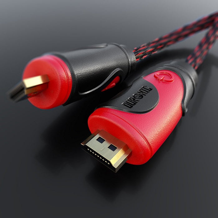 Duronic HDC03 / 3 m | Câble HDMI dernière génération 2.0 | 3 mètres |Connecteurs en plaqué Or 24K | Permet la Transmission Rapide de Signal 3D 4K 2160p | Ethernet
